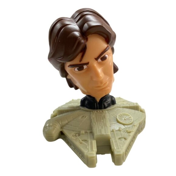 Star Wars Han Solo Millennium Falcon Toy Figure Collectible 2005 Hasbro Rare Ret - Picture 1 of 7